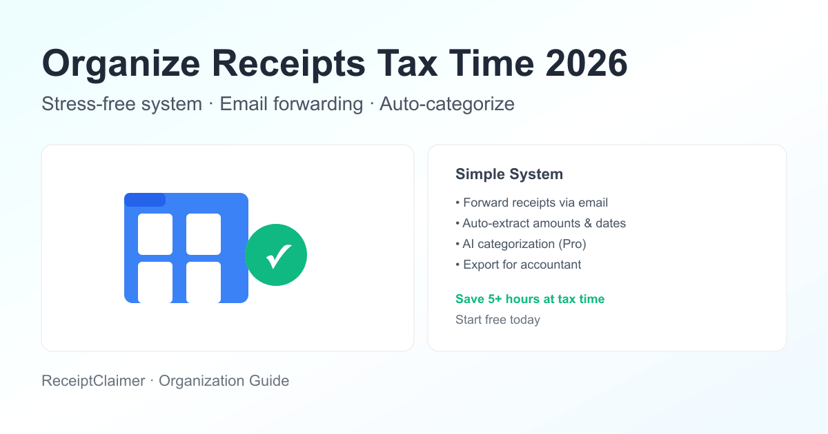 Organize Receipts for Tax 2026: Landlord Guide